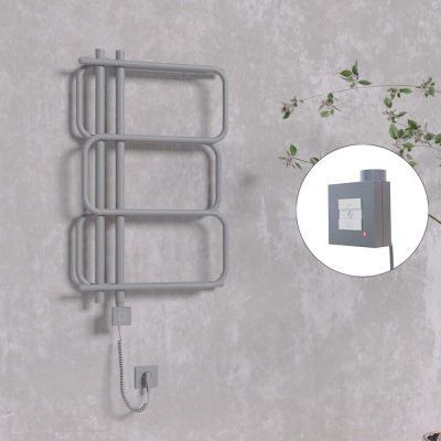 Radiva - MATSU Elektrikli Havlupan 540x884 Antrasit (KTX1 Termostat) 300W Spiral Kablolu