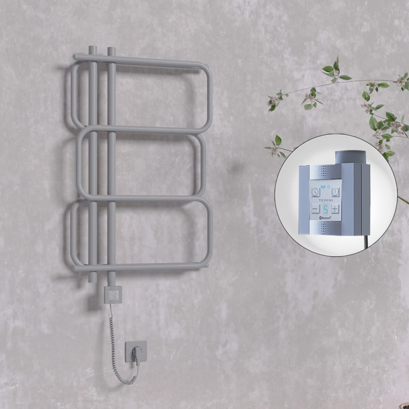 MATSU Elektrikli Havlupan 540x884 Antrasit (KTX4 Termostat) 300W Spiral Kablolu - 1MAT05400884B2TEC030-K