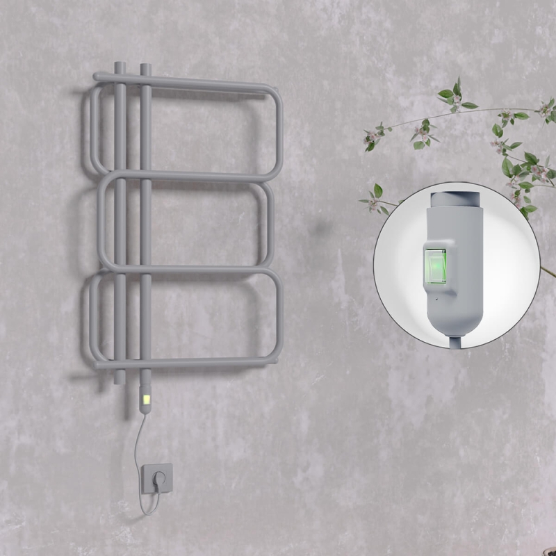 MATSU Elektrikli Havlupan 540x884 Antrasit (On/Off Düğmeli) 300W - 1MAT05400884B2TE1030