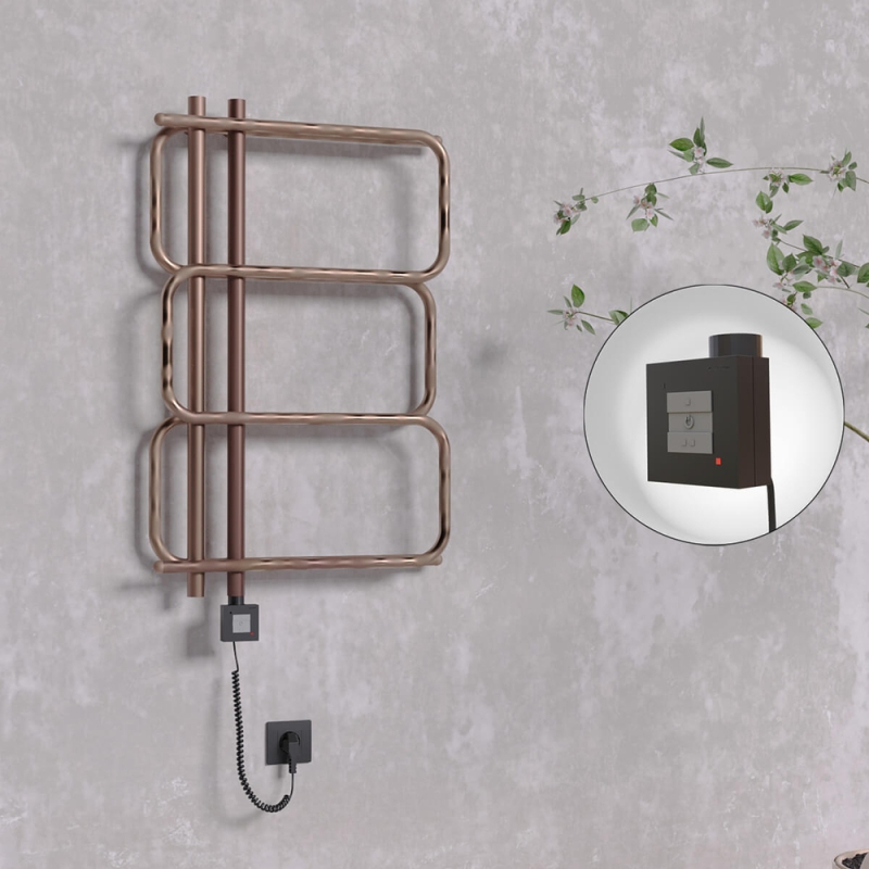 MATSU Elektrikli Havlupan 540x884 Bakır Eskitme (KTX1 Termostat) 200W Spiral Kablolu - 1MAT05400884K3PEB020-K