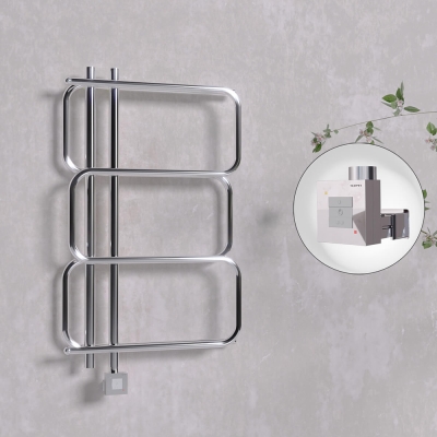 Radiva - MATSU Elektrikli Havlupan 540x884 Krom (KTX1 Termostat) 200W