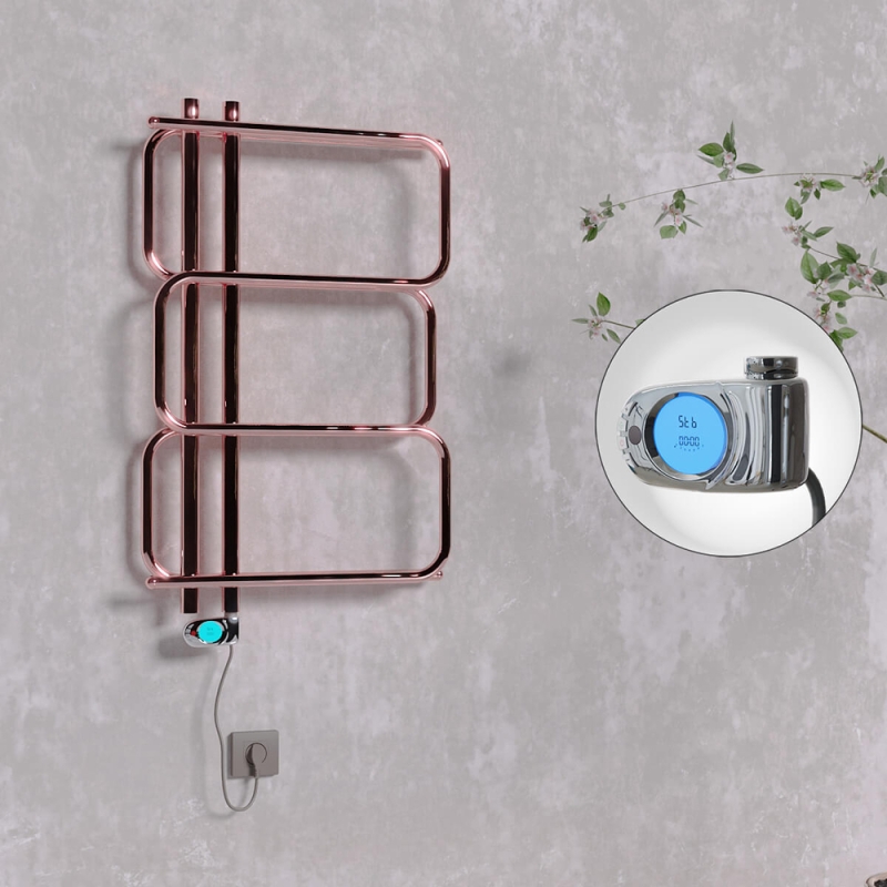 MATSU Elektrikli Havlupan 540x884 Rose Gold (Musa Termostat) 200W - 1MAT05400884KDPE3020