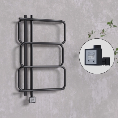 Radiva - MATSU Elektrikli Havlupan 540x884 Siyah (KTX3 Termostat) 300W