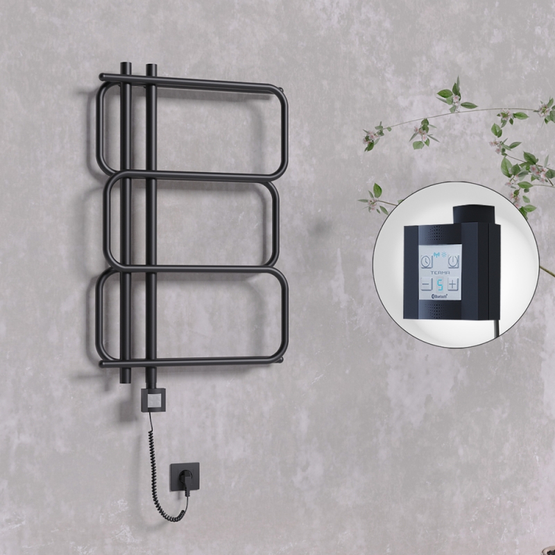 MATSU Elektrikli Havlupan 540x884 Siyah (KTX4 Termostat) 300W Spiral Kablolu - 1MAT05400884B3MEC030-K