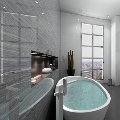 PORCELANOSA - Porcelanosa Mosaico Borneo Blue Fileli 31,6 x 31,6 cm