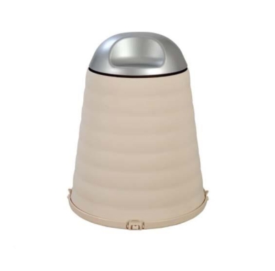 MOTEK - Motek Çöp Kutusu Bej Sallanır Kapak 7 Litre