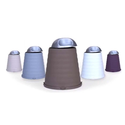 MOTEK - Motek Çöp Kutusu Beyaz Sallanır Kapak 7 Litre (1)