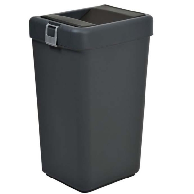 MOTEK - Motek Çöp Kutusu Comfort Kilitli Çöp Kovası Antrasit 40 Litre MOTEK - Motek Çöp Kutusu Comfort Kilitli Çöp Kovası Antrasit 40 Litre