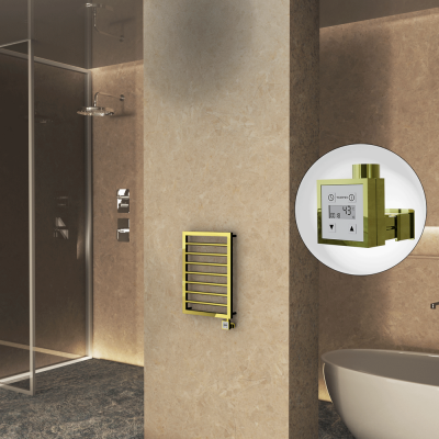 Radiva - NAXOS Elektrikli Havlupan 450x655 Altın (KTX3 Termostat) 200W