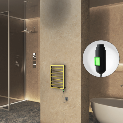 Radiva - NAXOS Elektrikli Havlupan 450x655 Altın (On/Off Düğmeli) 200W (1)