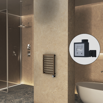 Radiva - NAXOS Elektrikli Havlupan 450x655 Bakır Eskitme Parlak (KTX3 Termostat) 200W (1)