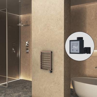 Radiva - NAXOS Elektrikli Havlupan 450x655 Rose Gold Parlak (KTX3 Termostat) 200W (1)