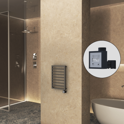 Radiva - NAXOS Elektrikli Havlupan 450x655 Terra Matt Texture (KTX3 Termostat) 300W