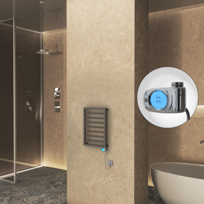 Radiva - NAXOS Elektrikli Havlupan 450x655 Terra Matt Texture (Musa Termostat) 300W