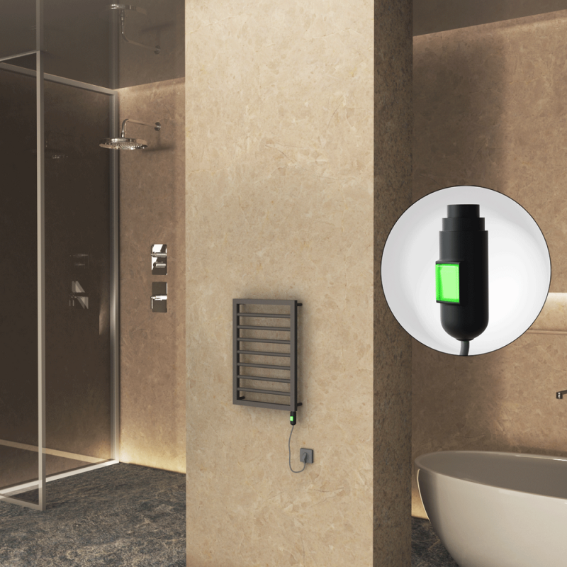 NAXOS Elektrikli Havlupan 450x655 Terra Matt Texture (On/Off Düğmeli) 300W - 1NAX04500655B8TE1030