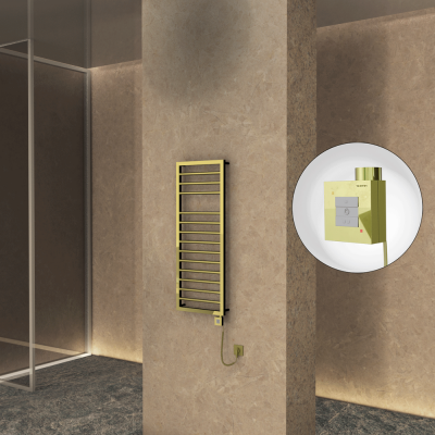 Radiva - NAXOS Elektrikli Havlupan 500x1193 Altın (KTX1 Termostat) 300W Spiral Kablolu (1)