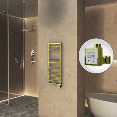 Radiva - NAXOS Elektrikli Havlupan 500x1193 Altın (KTX3 Termostat) 300W (1)