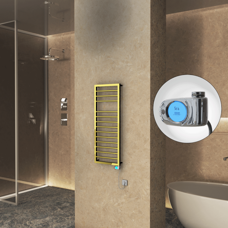 NAXOS Elektrikli Havlupan 500x1193 Altın (Musa Termostat) 300W - 1NAX05001193K2PE3030