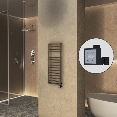 Radiva - NAXOS Elektrikli Havlupan 500x1193 Bakır Eskitme Parlak (KTX3 Termostat) 300W (1)