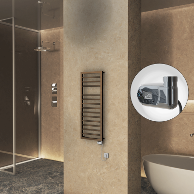 Radiva - NAXOS Elektrikli Havlupan 500x1193 Bakır Eskitme Parlak (Thesis Termostat) 300W (1)