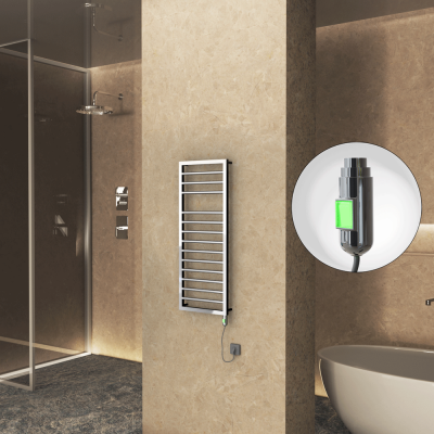 Radiva - NAXOS Elektrikli Havlupan 500x1193 Krom (On/Off Düğmeli) 300W (1)