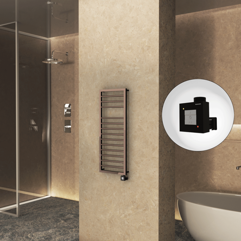 NAXOS Elektrikli Havlupan 500x1193 Rose Gold Parlak (KTX1 Termostat) 300W - 1NAX05001193KDPEB030