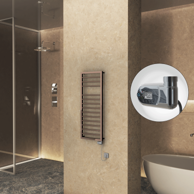 Radiva - NAXOS Elektrikli Havlupan 500x1193 Rose Gold Parlak (Thesis Termostat) 300W (1)