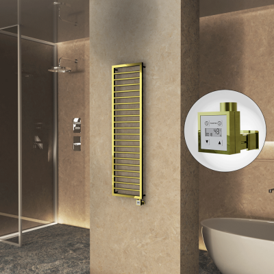 Radiva - NAXOS Elektrikli Havlupan 500x1655 Altın (KTX3 Termostat) 600W (1)