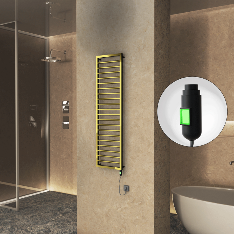 NAXOS Elektrikli Havlupan 500x1655 Altın (On/Off Düğmeli) 600W - 1NAX05001655K2PE1060