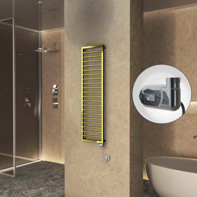 Radiva - NAXOS Elektrikli Havlupan 500x1655 Altın (Thesis Termostat) 600W (1)