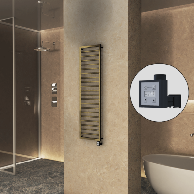 Radiva - NAXOS Elektrikli Havlupan 500x1655 Antik Parlak (KTX3 Termostat) 600W