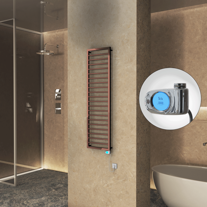 NAXOS Elektrikli Havlupan 500x1655 Bakır Parlak (Musa Termostat) 600W - 1NAX05001655K4PE3060