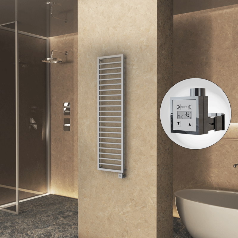 NAXOS Elektrikli Havlupan 500x1655 Gri 7012 Texture (KTX3 Termostat) 600W - 1NAX05001655BGTE7060