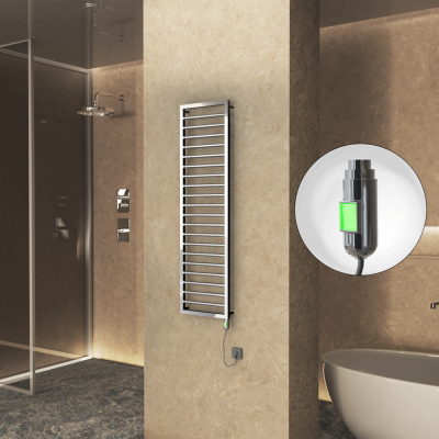 Radiva - NAXOS Elektrikli Havlupan 500x1655 Krom (On/Off Düğmeli) 600W (1)