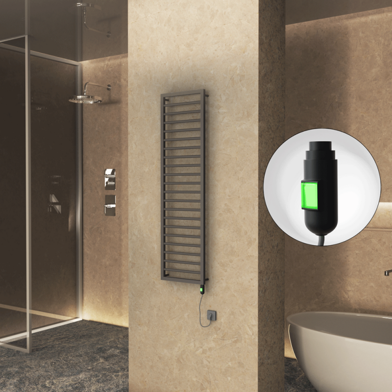 NAXOS Elektrikli Havlupan 500x1655 Terra Matt Texture (On/Off Düğmeli) 600W - 1NAX05001655B8TE1060