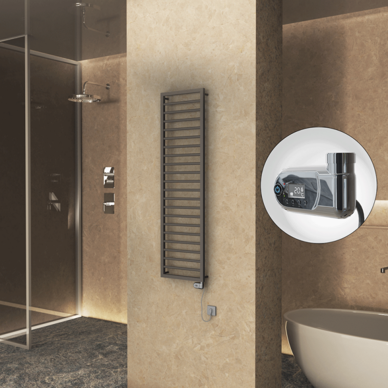 NAXOS Elektrikli Havlupan 500x1655 Terra Matt Texture (Thesis Termostat) 600W - 1NAX05001655B8TE2060