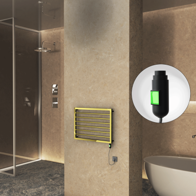 Radiva - NAXOS Elektrikli Havlupan 800x578 Altın (On/Off Düğmeli) 300W