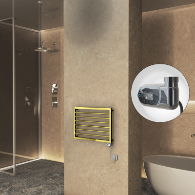 Radiva - NAXOS Elektrikli Havlupan 800x578 Altın (Thesis Termostat) 300W