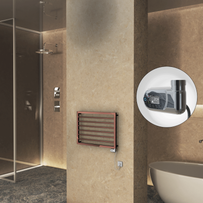 Radiva - NAXOS Elektrikli Havlupan 800x578 Bakır Parlak (Thesis Termostat) 300W