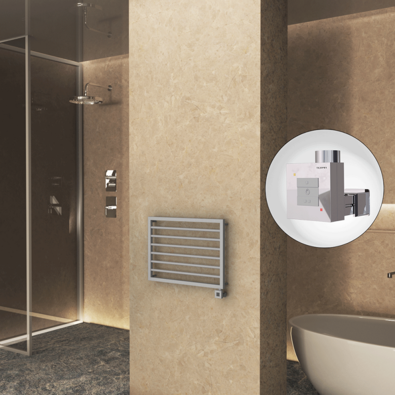 NAXOS Elektrikli Havlupan 800x578 Gri 7012 Texture (KTX1 Termostat) 300W - 1NAX08000578BGTEB030