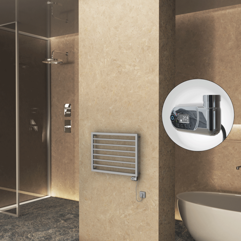 NAXOS Elektrikli Havlupan 800x578 Gri 7012 Texture (Thesis Termostat) 300W - 1NAX08000578BGTE2030