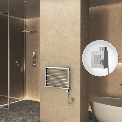 Radiva - NAXOS Elektrikli Havlupan 800x578 Krom (KTX1 Termostat) 300W Spiral Kablolu (1)