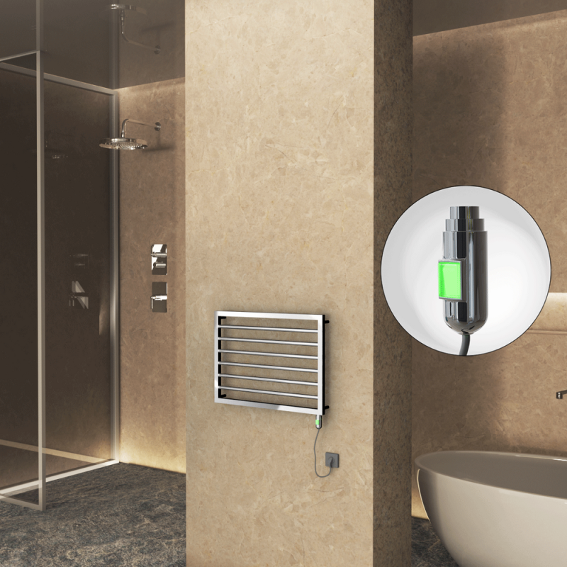 NAXOS Elektrikli Havlupan 800x578 Krom (On/Off Düğmeli) 300W - 1NAX08000578K1PE1030