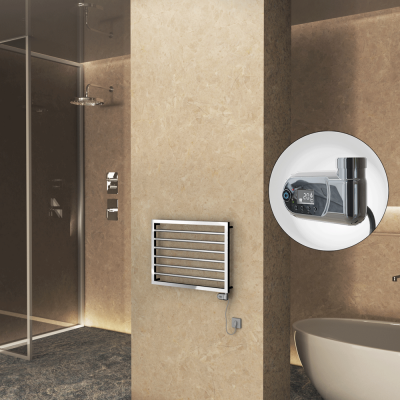 Radiva - NAXOS Elektrikli Havlupan 800x578 Krom (Thesis Termostat) 300W - 300