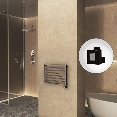 Radiva - NAXOS Elektrikli Havlupan 800x578 Rose Gold Parlak (KTX1 Termostat) 300W