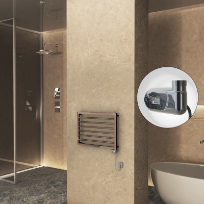 Radiva - NAXOS Elektrikli Havlupan 800x578 Rose Gold Parlak (Thesis Termostat) 300W (1)