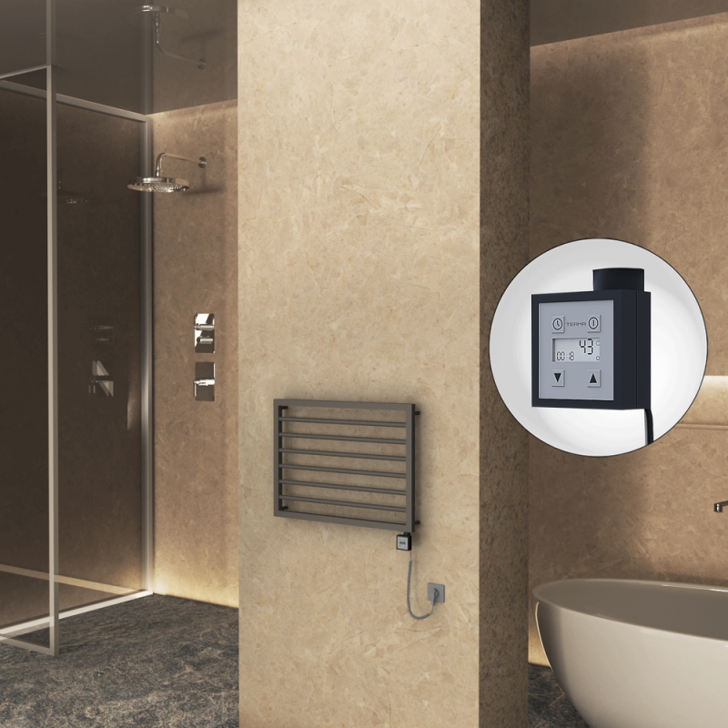 NAXOS Elektrikli Havlupan 800x578 Terra Matt Texture (KTX3 Termostat) 300W Spiral Kablolu - 1NAX08000578B8TE7030-K