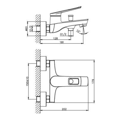 NSK - NSK Banyo Bataryası Meria Krom N3030402