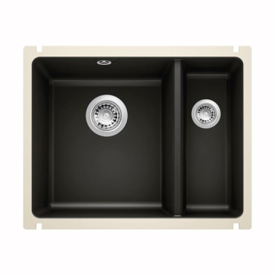 NUEVO - Nuevo Eviye Sonıc 350-150 U 56,7 x 39,6 cm Siyah Porselen 724350 - 0