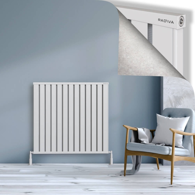 OBI Dekoratif Alüminyum Radyatör 1000x1044 Beyaz - 2OBI10001044B1TS